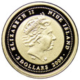 Niue 2 dolary 2009, Fryderyk Chopin, Złoto, st. L