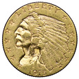 USA 2 1/2 Dolara 1915, Indianin, st. 2/2-