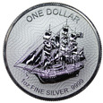 Cook Islands 1 Dolar 2017, Bounty, uncja czystego srebra