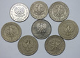 PRL, zestaw różnych monet, 8 sztuk, st.3-2+
