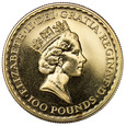 Wielka Brytania 100 Funtów 1996, Britannia, Uncja Złota, st. 1/1-