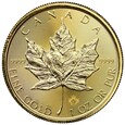 Kanada 50 Dolarów 2021 - Liść Klonu, Uncja Czystego Złota, st. 1