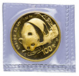 Chiny 100 Yuan 1987 - Panda, Złoto