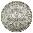 Polska, II RP 5 Złotych 1932 b.z., Głowa kobiety, st. 2/2+
