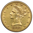 USA 10 Dolarów 1882, Złoto, stan 2/2+