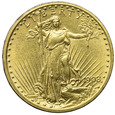 USA 20 Dolarów 1908, Statua, złoto, st. 2
