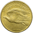 USA 20 Dolarów 1908, Statua, złoto, st. 2