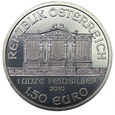 Austria 1,5 Euro 2010, Filharmonicy, uncja czystego srebra
