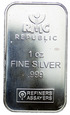 Sztabka RMC Republic, Uncja czystego srebra #2