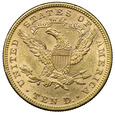 USA 10 Dolarów 1892, Liberty Head, Złoto, st. 2