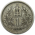 Austria 1 Korona 1893 - Franciszek Józef I, st. 3