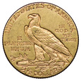 USA 2 1/2 Dolara 1913, Indianin, st. 3+