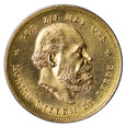 Holandia 10 Guldenów 1885, Willem III, st. ~1