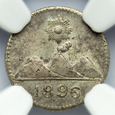 300. Gwatemala, 1/4 reala 1896, Wieniec, NGC MS64