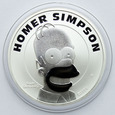 215. Tuvalu, 1 dolar 2022, Homer Simpson, 1 oz, Ag999