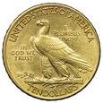 USA 10 Dolarów 1910, Indianin, Złoto, st. 3+