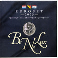 1. Benelux, 2003, Zestaw monet obiegowych Euro + medal Ag925, Euroset