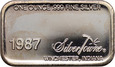 Srebrna sztabka, USA, SilverTowne 1987, 1 oz Ag999