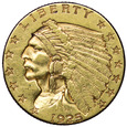 USA 2 1/2 Dolara 1925-D, Indianin, st. 2-