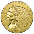 USA 2 1/2 Dolara 1925-D, Indianin, st. 2/2+