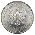 Polska 100.000 zł 1990, Solidarność, st. 1-