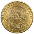 USA 20 Dolarów 1900 S, Głowa, złoto