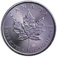 Kanada 5 Dolarów 2021, tuba mennicza, 25 sztuk, st. 1