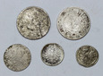Niemcy, Prusy, zestaw monet, 5 sztuk
