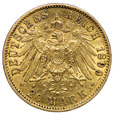 Prusy 20 Marek 1899-A, Wilhelm II, st. 3+