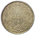 Niemcy, Wirtembergia 1 Gulden 1841, Wilhelm I, st. 3+