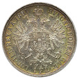 Austria 1 Floren 1891, Franciszek Józef, st. 2/2+