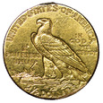 USA 2 1/2 Dolara 1911, Indianin, st. 3+