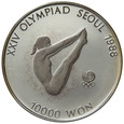 Korea 10000 Won 1987 - Olimpiada Seul 1988, Skoki do wody