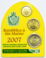 15. San Marino, Euro Set 2007, 10 centów + 20 centów + 2 euro