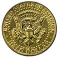 USA 1/2 Dolara 1968 - Kennedy, st. ~2+ ZŁOCONA