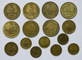 Zestaw monet Rosja, kopiejki, 15 sztuk