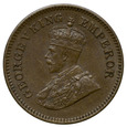 Indie 1/2 Pice 1917, Jerzy V, st. 2+