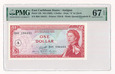 665. Antigua, 1 dolar ND (1965), PMG 67 EPQ