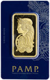 Złota Sztabka PAMP, 100 gramów czystego złota, st. 1
