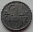 Generalne Gubernatorstwo - 1 grosz - 1939 