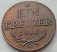 AUSTRIA - 1 KREUZER - 1816 G - Franz II