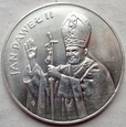 Polska - PRL : 10000 złotych - Jan Paweł II - 1987 - srebro
