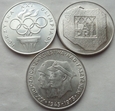 3 x 200 złotych - KPL - 1974-1976 - SREBRO