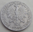 P - 5 złotych - 1959 - RYBAK - aluminium / 1