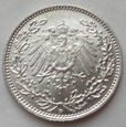 Niemcy - 1/2 marki - 1912 D - Wilhelm II / 5