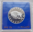 Polska - PRL - 100 złotych - Ochrona środowiska - Żubr - 1977