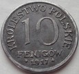 Królestwo Polskie - 10 fenigów - 1917 