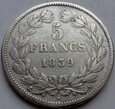 FRANCJA - 5 franków - 1839 A - Louis Philippe I