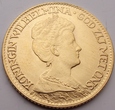 HOLANDIA - 10 Guldenów 1917 - Wilhelmina