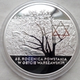 20 złotych - 65. rocznica Powstania w Getcie Warszawskim - 2008